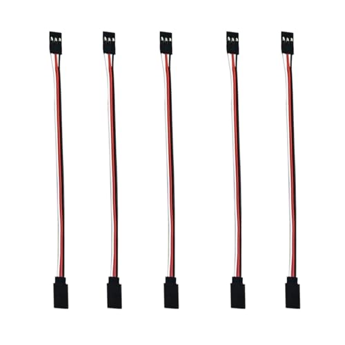 3-pin servo Extension, Male-Female JR Plug servo Extension Lead Cable, Used for RC Quadcopter Aircraft (5 Sizes) 15 cm/5.9 in 5PCS… - size: 15 cm (5 pieces)