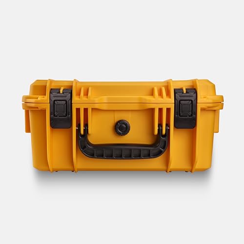 15" Large Heavy-Duty Waterproof Hard Case with Customizable Foam - color: Yellow-DIY