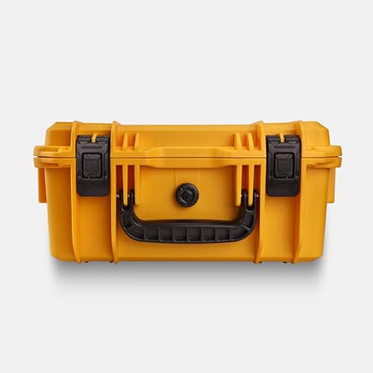 15" Large Heavy-Duty Waterproof Hard Case with Customizable Foam - color: Yellow-DIY