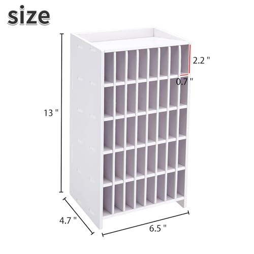 SANFURNEY Marker Pen Organizer Holder, 40 Slots Art Marker Rack - size: Marker Rack-40 Slots