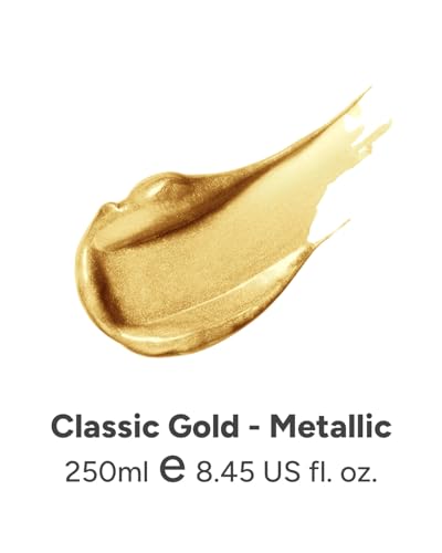 JusArt Acrylic Paint Metallic Gold Tubes(250ml, 8.45oz) - color: Gold