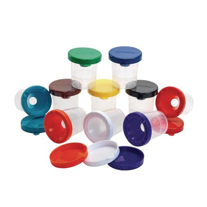 Colorations Air-Tight, No-Mess Paint Cups for Kids Paints, Set of 10