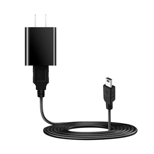 10ft Mini USB Charger USB 2.0 A to Mini B Charging Cord Cable for TI-84, Garmin GPS, Go-Pro Hero 4 3 2 HD, PS3 Controller, Canon Camera, Blue Yeti Microphone,MP3 Player, Garmin Nuvi GPS, Speakers - size: 10 Feet