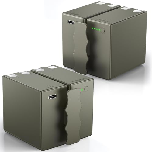2-Pack 6500mAh Rechargeable Lithium Battery Pack - size: Pack of 2