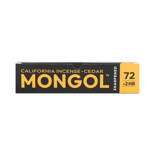 Mongol Classic Incense Cedar #2 Pencil - 72-Pack - Pre-sharpened - size: 1 Count (Pack of 72)