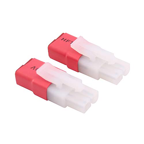 2pcs Compatible with Big Tamiya Male to T-Plug Style Female Adapter Connector(C128-2)