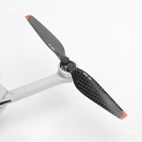 Carbon Fiber Propellers - Low Noise Paddle Wings for DJI Mini 3 Pro & Mini 4 Pro Drones, 8Pcs/Set with Screws & Tool