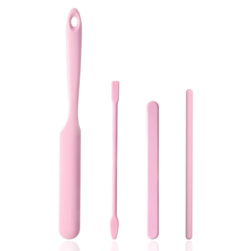 4 PCS Non-Stick Wax Spatulas Set, Silicone Wax Applicator