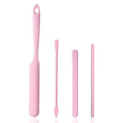 4 PCS Non-Stick Wax Spatulas Set, Silicone Wax Applicator
