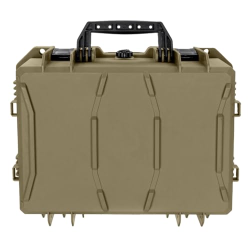 Eylar 18" Intact Series Hard Camera Case, Lightweight and Durable Stacker Design with Foam (Dark Earth) - color: Dark Earth