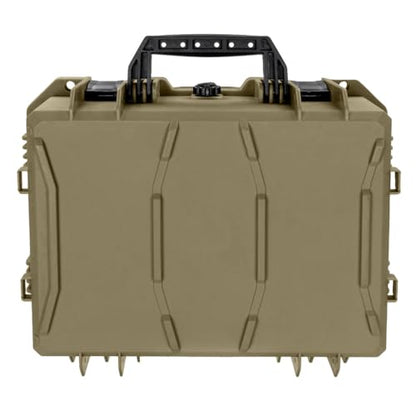 Eylar 18" Intact Series Hard Camera Case, Lightweight and Durable Stacker Design with Foam (Dark Earth) - color: Dark Earth