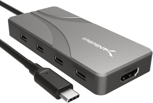 SABRENT OMNIPORT 7D USB-C Dock, Dual 4K HDMI, 100W PD (HB-UC7D) - size: 7-in-1 Dual Display