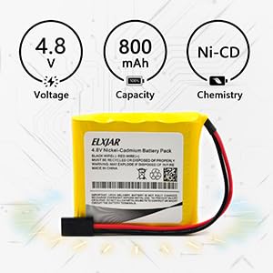 (4-Pack) 4.8V 800mAh Ni-Cd Receiver Battery for Hitec Futaba JR - color: (4-Pack) 4.8V 800mAh AA