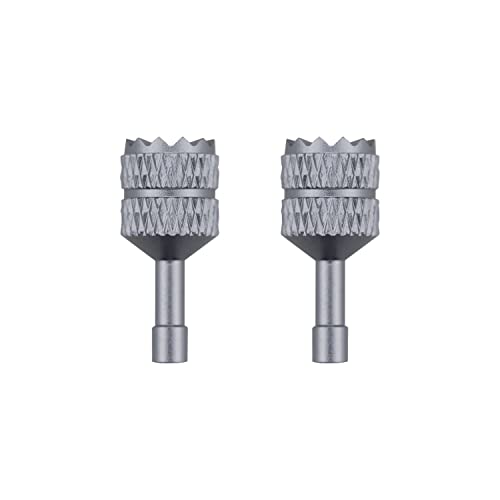 2PCS Replacement Joystick for DJI RC/RC 2 Remote Controller Aluminium Thumb Sticks Compatible with DJI Mini 3 Pro/Mini 4 Pro/Air 3 Flip Fly More Combo Drone Accessory(Silver Grey)