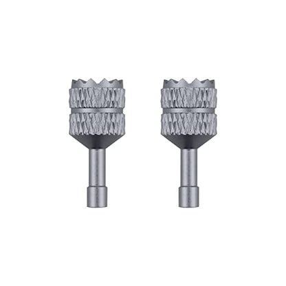 2PCS Replacement Joystick for DJI RC/RC 2 Remote Controller Aluminium Thumb Sticks Compatible with DJI Mini 3 Pro/Mini 4 Pro/Air 3 Flip Fly More Combo Drone Accessory(Silver Grey)