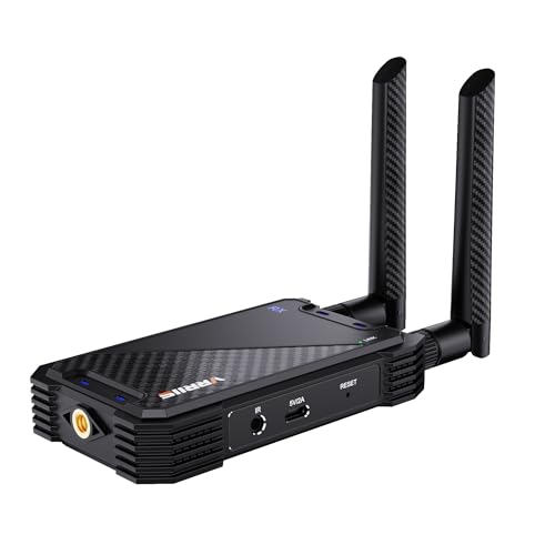 Wireless HDMI Receiver,Receiver Only,1300FT Wireless HDMI Extender Kit with Loop Out,1080P Full HD for Streaming from DSLR,Laptop,Setop Box to TV/Projector IR Remote Control Support,Up to 1TX to 5RXs - style: 1 RX ONLY