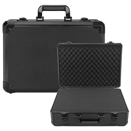 Matel Hard Case with Foam, 16" x12" x 6" Storage for camera,cameragear,tools,protective equipment/Customizable Pick & Pluck Foam - color: 16''
