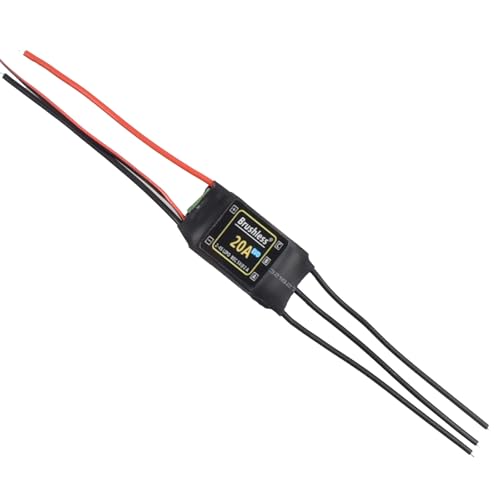 RC Helicopter HV 20A Brushless BHLeli ESC 2-4S LiPo Battery 2A/5V BEC Output FPV Racing Quadcopter Aircraft Fixed Wing Multi-axis Drone Airplane