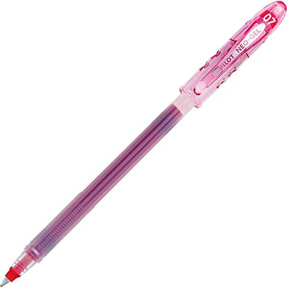 PILOT Neo-Gel Roller Ball Stick Pens, Red Ink, Fine Point, 12-Pack - color: Red, size: 12 Count (Pack of 1)