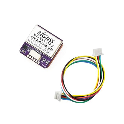 SoloGood BZGNSS BZ-251 FPV GPS Module M10 Chip Drone GNSS GPS Receiver for FPV Drone Fixed-Wing RC Car (BZ-251 with Bracket)