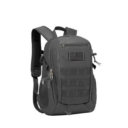 ArcEnCiel 10L/20L Mini X-Small Tactical Backpack MOLLE Daypack Gear Pack Camping Bag with Patch - color: Grey&green, size: 10L