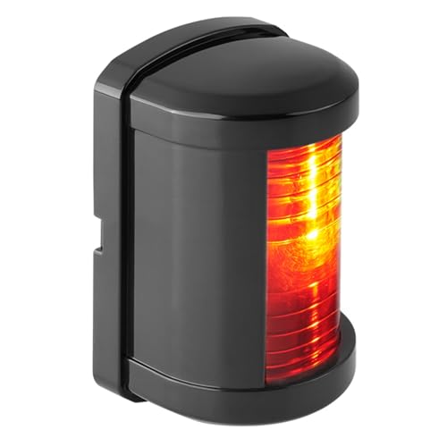 SEAFLO 11 Series Mini Sized LED Red Port Navigation Light 12V, 1W, IP67 Waterproof, 2NM Visibility, High-Brightness, Impact-Resistant for Boats Under 65 ft (20m) 4-Year Warranty - color: Port (Red), size: Mini, style: Black