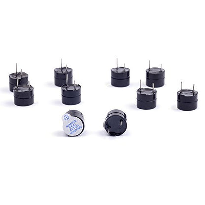 10Pcs 5V Active Buzzer Electronic Alarm Magnetic Long Continuous Beep for Arduino (Pack of 10) CYT1036