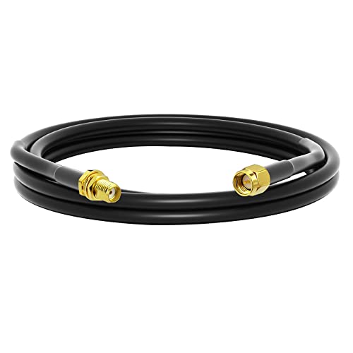 onelinkmore 3ft RG58 SMA Extension Cable, Male to Female, 50 Ohm RF - size: 3ft