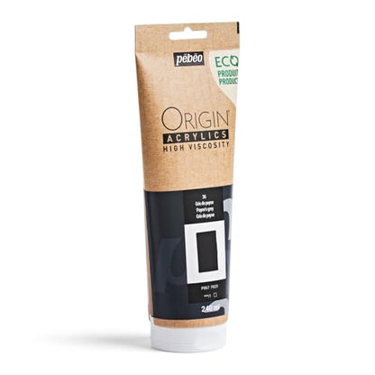PEBEO Origin 240ml (8.11 fl oz) Acrylic Paint, Payne's Grey - color: Payne's Grey
