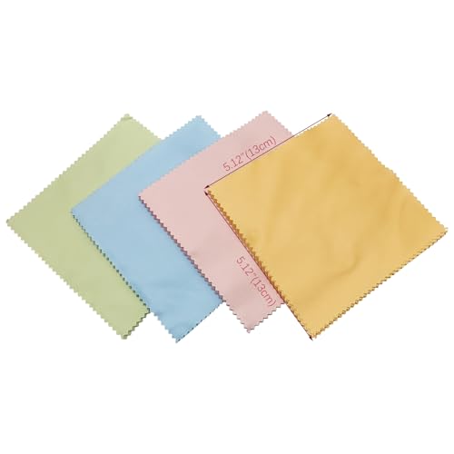 100 Pack Microfiber Cleaning Cloths for Glasses Camera Lenses Mobile Screen Spectacles (5" x 5")