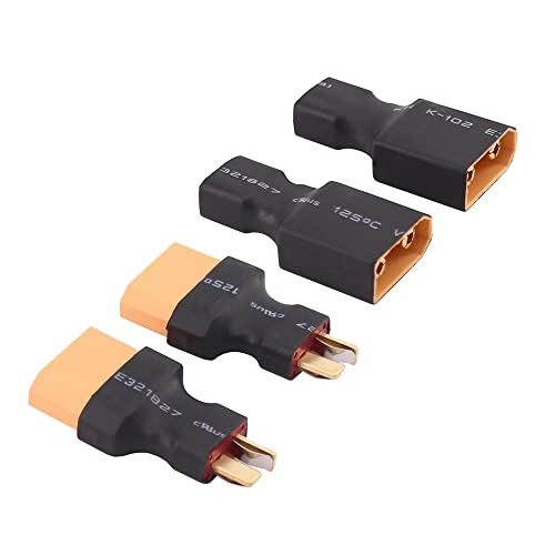 4pcs XT90 to T-Plug Style Male Female RC Connector Adapter(C164-4)