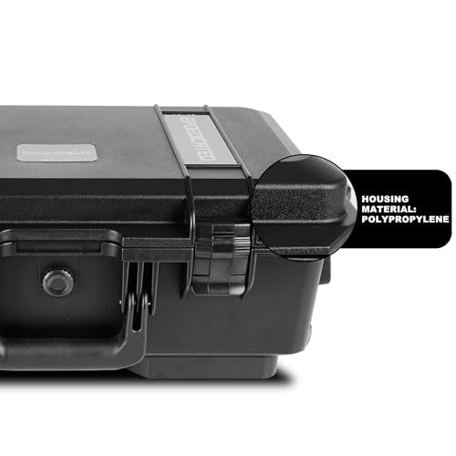 Rolling Hard Case, IP67 Protective Cases with Customizable Foam, Lockable Camera Gear Case with Wheels for Photography Equipment, Tools, 22.05x13.78x9.25in, Black