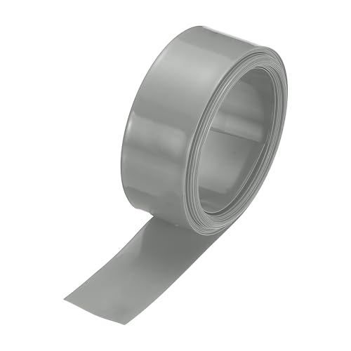 MECCANIXITY Battery Wrap PVC Heat Shrink Tubing 11mm Dia 17mm Flat 8 Feet Grey Good Insulation for Battery Pack-2.5m - color: Grey, size: 11mm Dia x 17mm W x 2.5m L