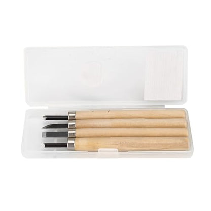 4-Piece Wood Carving Knife Set for Rubber Stamps, #1 - size: #3