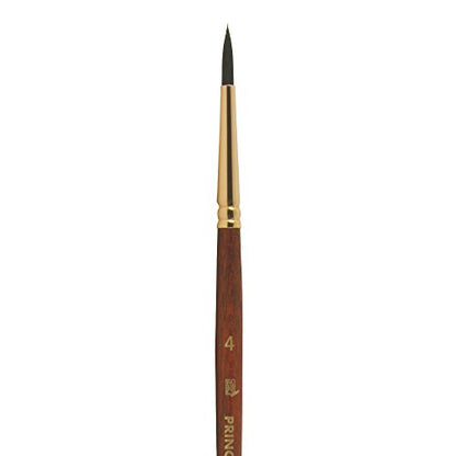 Princeton Neptune Round Brush, Synthetic, Short Handle, Size 4, 1 Count