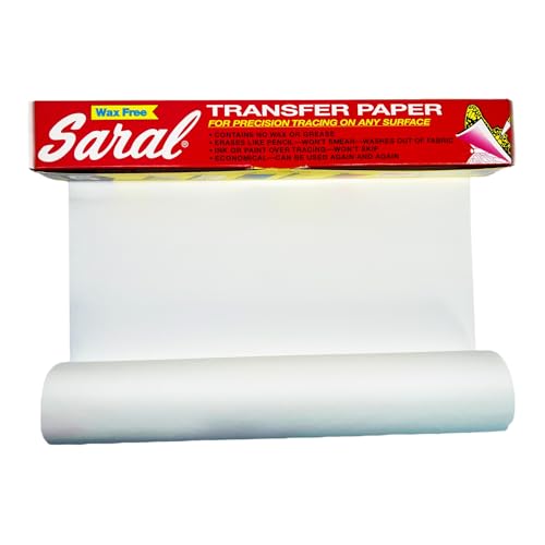 Saral Paper Corp Wax Free Transfer Paper - White - 12 inches x 12 Foot Roll