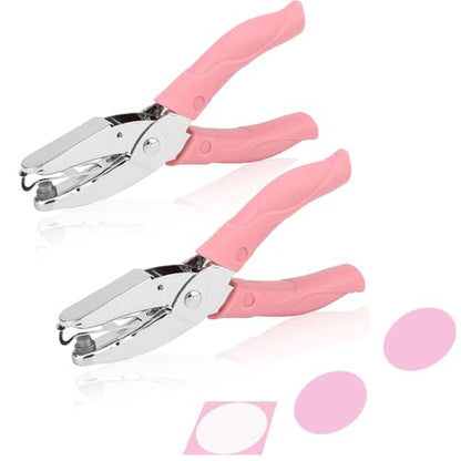 Rongon 1/4in Large Circle Shaped Hole Puncher, 2PCS Single Paper Punch - size: 2 Pcs Large Circle