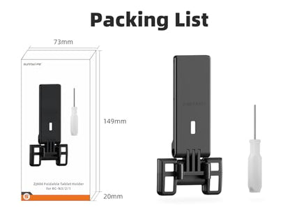 Adjustable Tablet Extended Bracket Holder For DJI NEO/Mini4 Pro/AIR3S Drone Remote Controller Tablet Clip Stand Mount Holder Accessory (Black) - color: Black