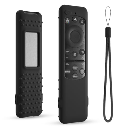 Silicone Case for Samsung TM2560E Remote Control, Compatible with 2025 Neo QLED Smart TV Remote BN59-01432A BN59-01432J BN59-01455A (Black) - color: Black