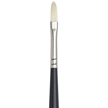 Winsor & Newton Artists' Oil Hog Paint Brush, Long Handle Size 1, Filbert - size: #1, style: Filbert