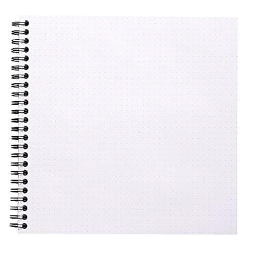 Rhodia Reverse Book & Dot Book - Dot Grid 80 sheets - 8 1/4 x 8 1/4 - Black Cover - color: Black, size: 8.25" x 8.25" Dot Grid