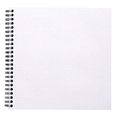 Rhodia Reverse Book & Dot Book - Dot Grid 80 sheets - 8 1/4 x 8 1/4 - Black Cover - color: Black, size: 8.25" x 8.25" Dot Grid
