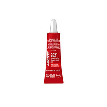 Loctite 37420 262 Red Threadlocker Tube - 6 ml, 0.2 Ounces - style: 6-ml