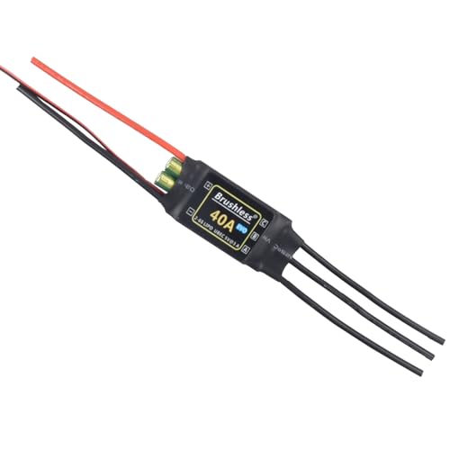 RC 40A Brushless BHLeli ESC 2-6S LiPo Battery UBEC HV 3A/5V Output FPV Racing Quad Helicopter Aircraft Fixed Wing Multi-axis Drone Quadcopter Airplane