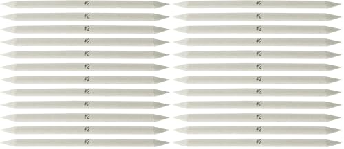 Creative Mark Blending Stumps - Solid Double-Ended Blending Stumps for Blending Charcoal, Pencils, Pastels, and More! - [Size # 2-12 Count] (Pack of 2) - size: Size # 2 (Pack of 2)