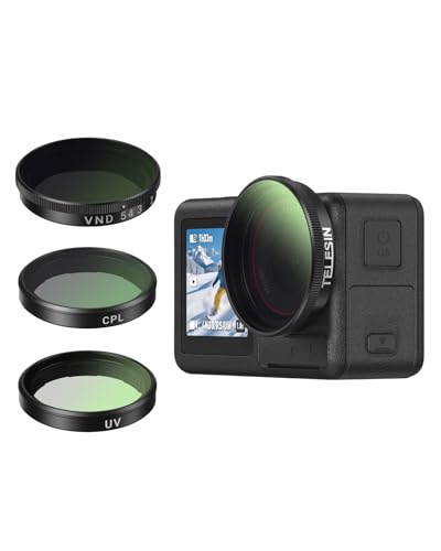 TELESIN VND 2-32/CPL/UV Filter Kit for DJI Osmo Action 5 Pro/4/3 - color: Action 5/4/3 VND CPL UV filter