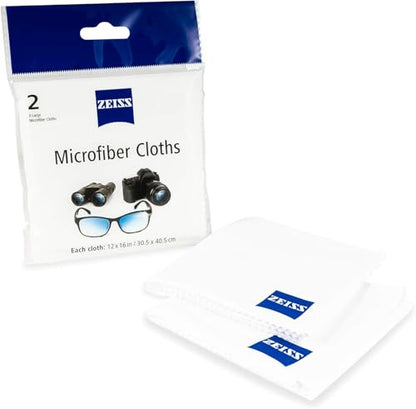 Zeiss MicroFiber Lens Cleaning Cloth (Pack of 4) JUMBO SIZE