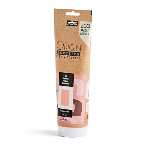 PEBEO Origin 240ml (8.11 fl oz) Acrylic Paint, Pink Beige - color: Pink Beige
