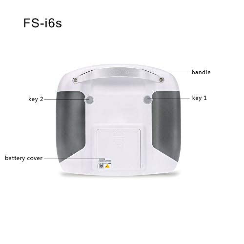 GoolRC Flysky FS-i6s 2.4G 10CH AFHDS 2A RC Transmitter with FS-iA6B Receiver for RC Drone Airplane Multicopter - color: Silver