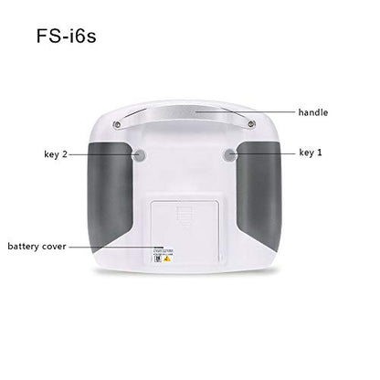 GoolRC Flysky FS-i6s 2.4G 10CH AFHDS 2A RC Transmitter with FS-iA6B Receiver for RC Drone Airplane Multicopter - color: Silver